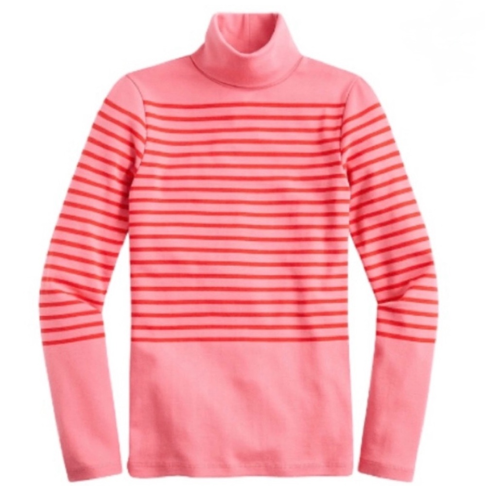 J. Crew ‘Perfect Fit’ Striped Turtleneck—Size Medium